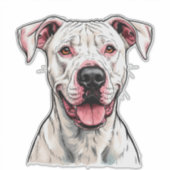 Argentijnse Mastiff Sticker (Voorkant)