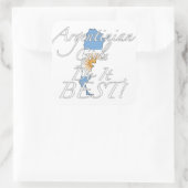 Argentijnse meisjes doen het beste! vierkante sticker (Tas)