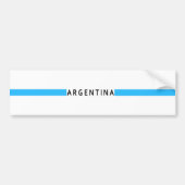 Argentijnse minimalistische vlag bumpersticker (Voorkant)