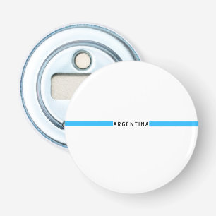 Argentijnse minimalistische vlag button flesopener