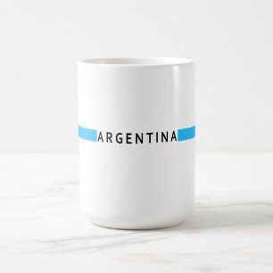 Argentijnse minimalistische vlag koffiemok