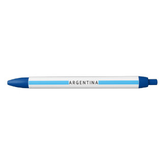 Argentijnse minimalistische vlag zwarte inkt pen