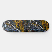 Argentijnse Nationale Trots Wordcloud Persoonlijk Skateboard (Horizontaal)