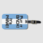 Argentijnse nationale vlag Funny Patriotic Bagagelabel (Voorkant (horizontaal))