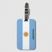Argentijnse nationale vlag Patriottisch Bagagelabel (Voorkant (verticaal))