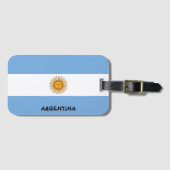 Argentijnse nationale vlag Patriottisch Bagagelabel (Voorkant (horizontaal))