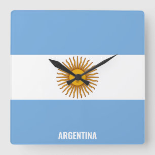 Argentijnse nationale vlag Patriottisch Vierkante Klok