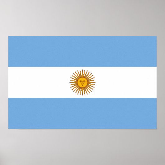 Argentijnse nationale vlag poster (Voorkant)