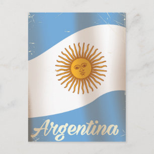Argentijnse nationale vlag vakantieposter briefkaart
