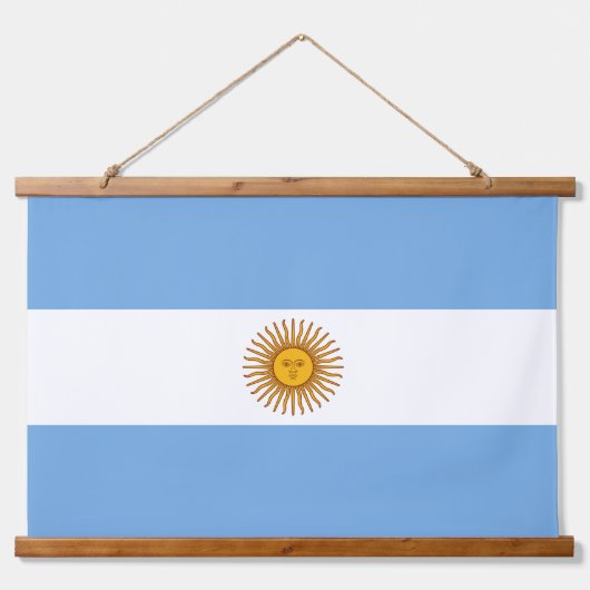 Argentijnse nationale vlagpatriottische decor hangend wandkleed (Voorkant)