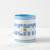 Argentijnse nationale vlagpatriottische koffie mok (Midden)