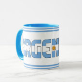 Argentijnse nationale vlagpatriottische koffie mok (Voorkant links)