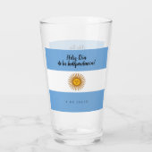 Argentijnse Onafhankelijkheidsdag vlag Glas (Achterkant)