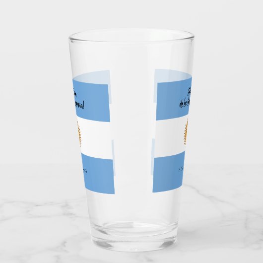 Argentijnse Onafhankelijkheidsdag vlag Glas (Links)