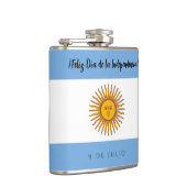 Argentijnse Onafhankelijkheidsdag vlag Heupfles (Rechts)