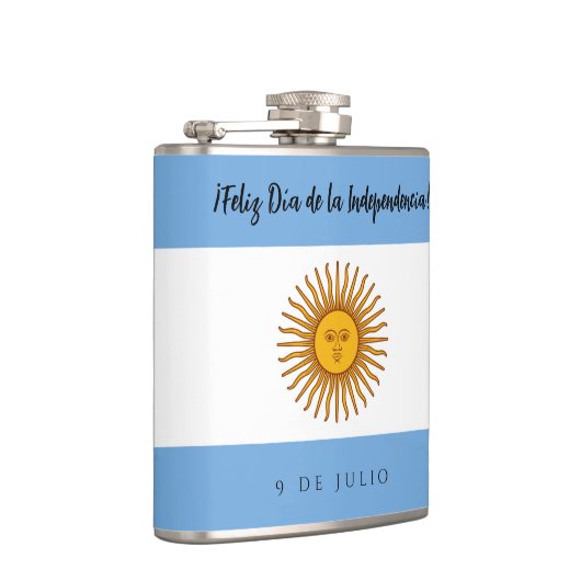 Argentijnse Onafhankelijkheidsdag vlag Heupfles (Rechts)
