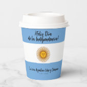 Argentijnse Onafhankelijkheidsdag vlag Papieren Bekers (Achterkant)