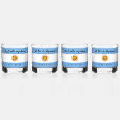 Argentijnse Onafhankelijkheidsdag vlag Whisky Glas (Voorkant)