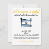 Argentijnse penseelvlag kaart (Achterkant)