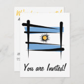 Argentijnse penseelvlag kaart (Voorkant / Achterkant)