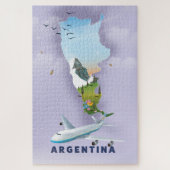 Argentijnse plattegrond legpuzzel (Verticaal)