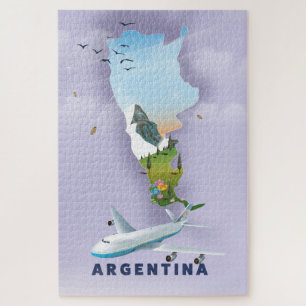 Argentijnse plattegrond legpuzzel