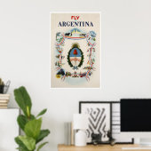 Argentijnse Poster Reizen Kunst Argentijnse Print (Thuiskantoor)