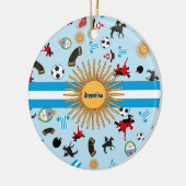 Argentijnse producten met vlag eroverheen keramisch ornament (Links)