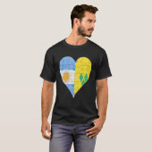 Argentijnse Sint Vincentive an Flag Heart T-shirt (Voorkant volledig)