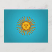 Argentijnse Sol de Mayo Briefkaart (Voorkant)