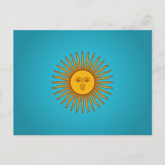 Argentijnse Sol de Mayo Briefkaart (Voorkant)