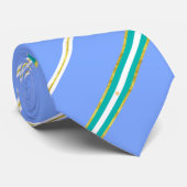 Argentijnse strepen vlag stropdas (Opgerold)