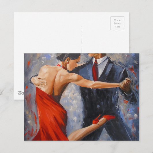 Argentijnse tango briefkaart (Voorkant / Achterkant)
