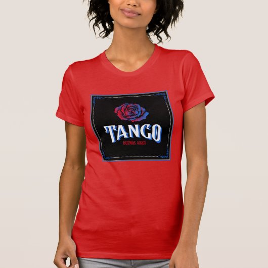 Argentijnse Tango Buenos Aires Fileteado Porteño T-shirt (Voorkant)