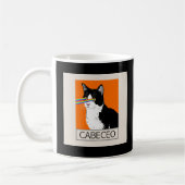 Argentijnse tango cabeco kat met laser ogen koffiemok (Links)