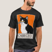Argentijnse tango cabeco kat met laser ogen t-shirt (Voorkant)