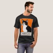 Argentijnse tango cabeco kat met laser ogen t-shirt (Voorkant volledig)