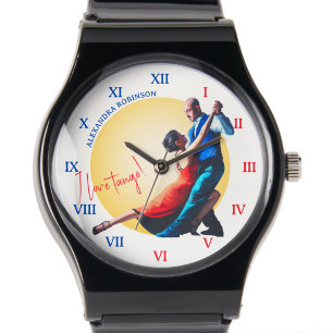 Argentijnse Tango Dans Passie Koppel Kunst Horloge