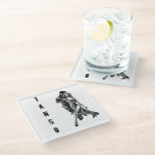 Argentijnse Tango danskunst - Glass Onderzetter (Schuin)