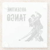 Argentijnse tango danskunst - onderzetter van glas (Achterkant)