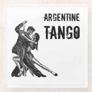 Argentijnse tango danskunst - onderzetter van glas glazen onderzetter
