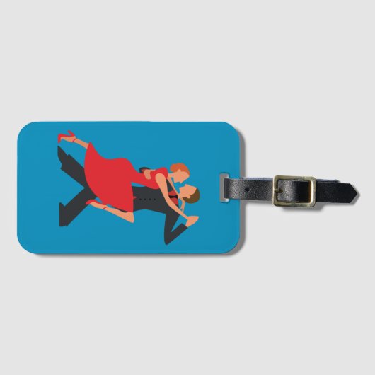 Argentijnse Tango Paar Bagagelabel (Voorkant (horizontaal))