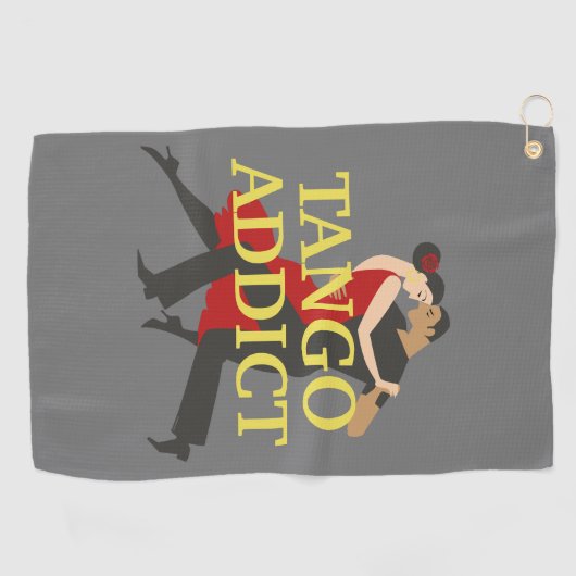 Argentijnse tango verslaafd danspaar golfhanddoek (Horizontaal)