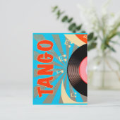 Argentijnse Tango Vinyl Record Briefkaart (Staand voorkant)
