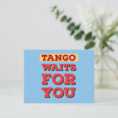 Argentijnse Tango wacht op je beroemde Tango Lyric Briefkaart (Staand voorkant)