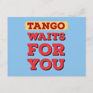 Argentijnse Tango wacht op je beroemde Tango Lyric Briefkaart