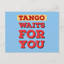 Argentijnse Tango wacht op je beroemde Tango Lyric Briefkaart