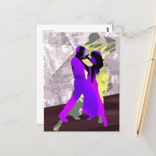 Argentijnse tangodansers briefkaart