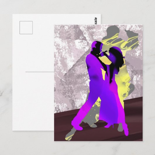 Argentijnse tangodansers briefkaart (Voorkant / Achterkant)