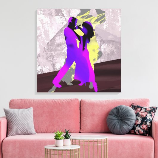 Argentijnse tangodansers canvas afdruk (Insitu (Woonkamer))